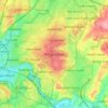 Mapa topográfico Kingswood, altitud, relieve