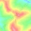 Mapa topográfico Sibanga, altitud, relieve