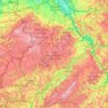 Mapa topográfico Vulkaneifel, altitud, relieve