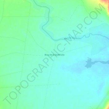 Mapa topográfico Boca de la Quebrada, altitud, relieve
