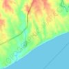 Mapa topográfico Bijao, altitud, relieve