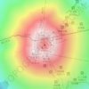 Mapa topográfico 富士山, altitud, relieve