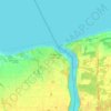 Mapa topográfico Niagara-on-the-Lake, altitud, relieve