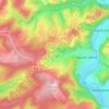 Mapa topográfico Reuschenbach, altitud, relieve
