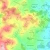 Mapa topográfico Coto dos Teixos, altitud, relieve