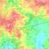 Mapa topográfico A Carballeira, altitud, relieve