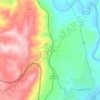 Mapa topográfico Jiftlik Shughur, altitud, relieve