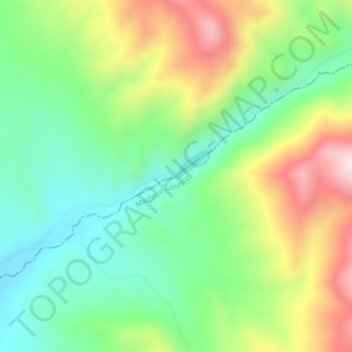 Mapa topográfico Smith Dam, altitud, relieve