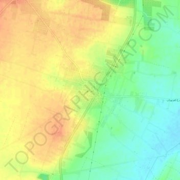 Mapa topográfico Hazano, altitud, relieve