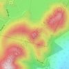 Mapa topográfico 白雲山, altitud, relieve