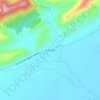 Mapa topográfico El Chocho, altitud, relieve