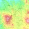 Mapa topográfico Tepic, altitud, relieve