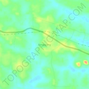 Mapa topográfico Renggiang, altitud, relieve