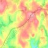 Mapa topográfico Edgcome, altitud, relieve
