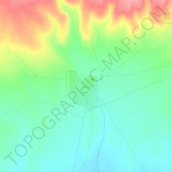 Mapa topográfico `Abirah, altitud, relieve