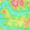 Mapa topográfico Hunstig, altitud, relieve