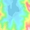 Mapa topográfico Ciénaga de Ocumare, altitud, relieve