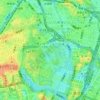 Mapa topográfico 江戸城, altitud, relieve