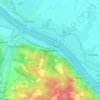 Mapa topográfico Klein Kühren, altitud, relieve