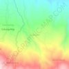 Mapa topográfico Karang Jati, altitud, relieve