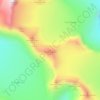 Mapa topográfico Bukkeholstindan, altitud, relieve