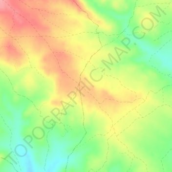 Mapa topográfico Perones, altitud, relieve