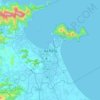 Mapa topográfico Đà Nẵng, altitud, relieve