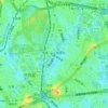 Mapa topográfico 原宿, altitud, relieve