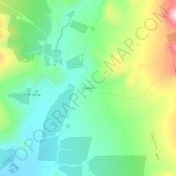 Mapa topográfico Chalaco, altitud, relieve