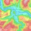 Mapa topográfico Bergnassau, altitud, relieve