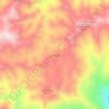 Mapa topográfico Tejerías, altitud, relieve