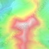Mapa topográfico Chancellor Peak, altitud, relieve