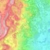 Mapa topográfico Mura, altitud, relieve