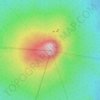 Mapa topográfico Volcán Chichinautzin, altitud, relieve