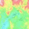 Mapa topográfico Iguala, altitud, relieve