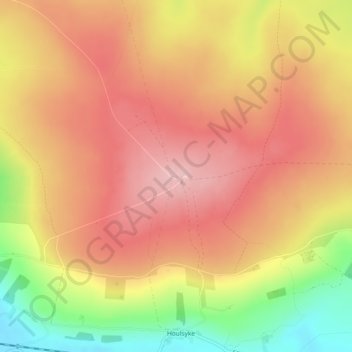 Mapa topográfico Danby Beacon, altitud, relieve