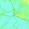 Mapa topográfico Gò Dầu, altitud, relieve