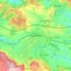 Mapa topográfico Leinefelde, altitud, relieve