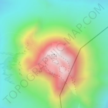 Mapa topográfico Sotará, altitud, relieve