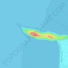 Mapa topográfico Brean Down, altitud, relieve