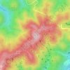 Mapa topográfico 六甲山, altitud, relieve