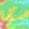 Mapa topográfico Poggio Bottaro, altitud, relieve