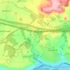 Mapa topográfico Sandling, altitud, relieve