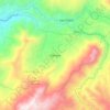Mapa topográfico Génova, altitud, relieve