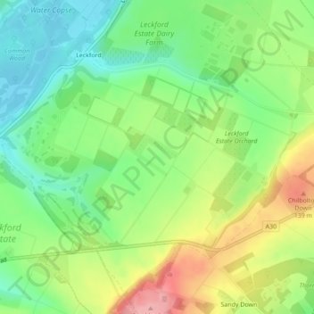 Mapa topográfico L24, altitud, relieve