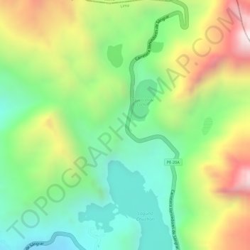 Mapa topográfico 7 Colores, altitud, relieve