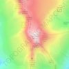 Mapa topográfico Carè Alto, altitud, relieve