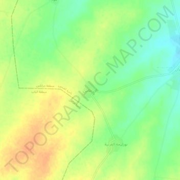 Mapa topográfico Aq Tash, altitud, relieve