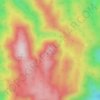 Mapa topográfico 竜ヶ岳, altitud, relieve