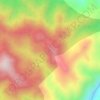 Mapa topográfico Buntu Tambolang, altitud, relieve